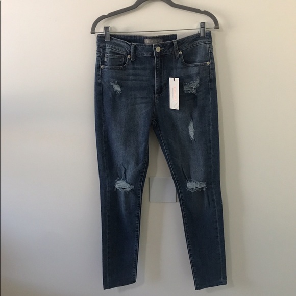 1 left⬇️JustUSA High Rise Distressed Skinny Jeans - Picture 15 of 15